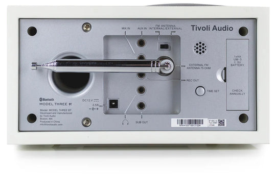 Tivoli Audio Model Three BT BT/AM/FM/Clock/USB-C