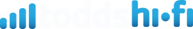 todds hi fi logo in white
