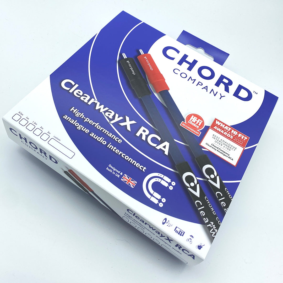 Chord ClearwayX RCA Analogue Interconnect Pair