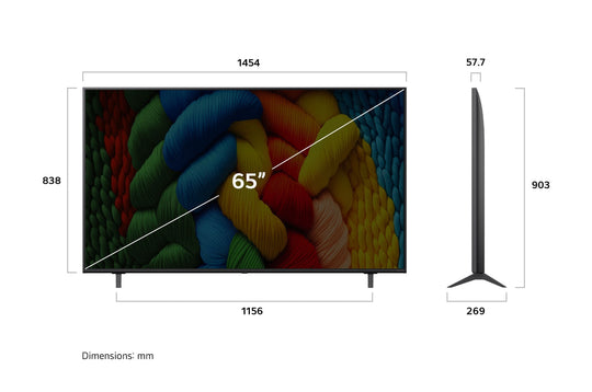LG NANO80 65" 4K UHD LED SMART TV 2025