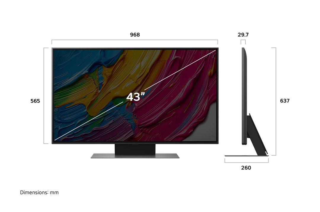 LG QNED81A 43" 4K UHD LED SMART TV 2025