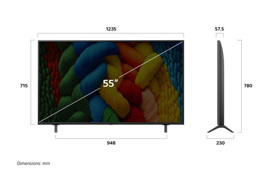 LG NANO80 55" 4K UHD LED SMART TV 2025