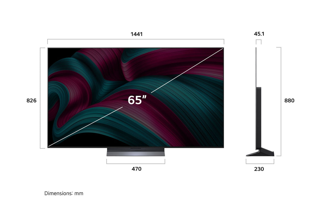 LG C5 65" OLED EVO 4K UHD SMART TV 2025