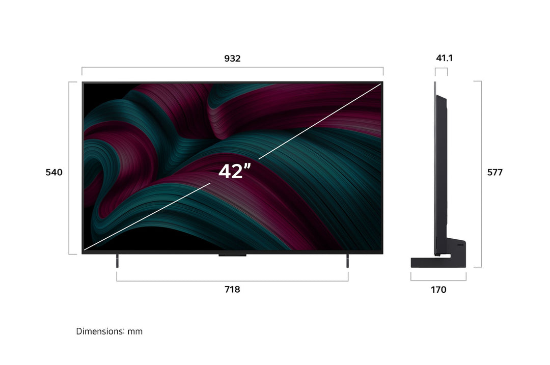 LG C5 42" OLED EVO 4K UHD SMART TV 2025
