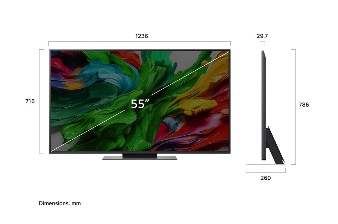 LG QNED86A 55" QNED EVO 4K UHD Mini-LED SMART TV 2025