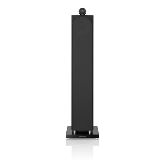 A Bowers & Wilkins 702 S3 3-Way Floor Standing Speaker in black from Todds Hi Fi