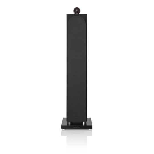 A Bowers & Wilkins 702 S3 3-Way Floor Standing Speaker in black from Todds Hi Fi