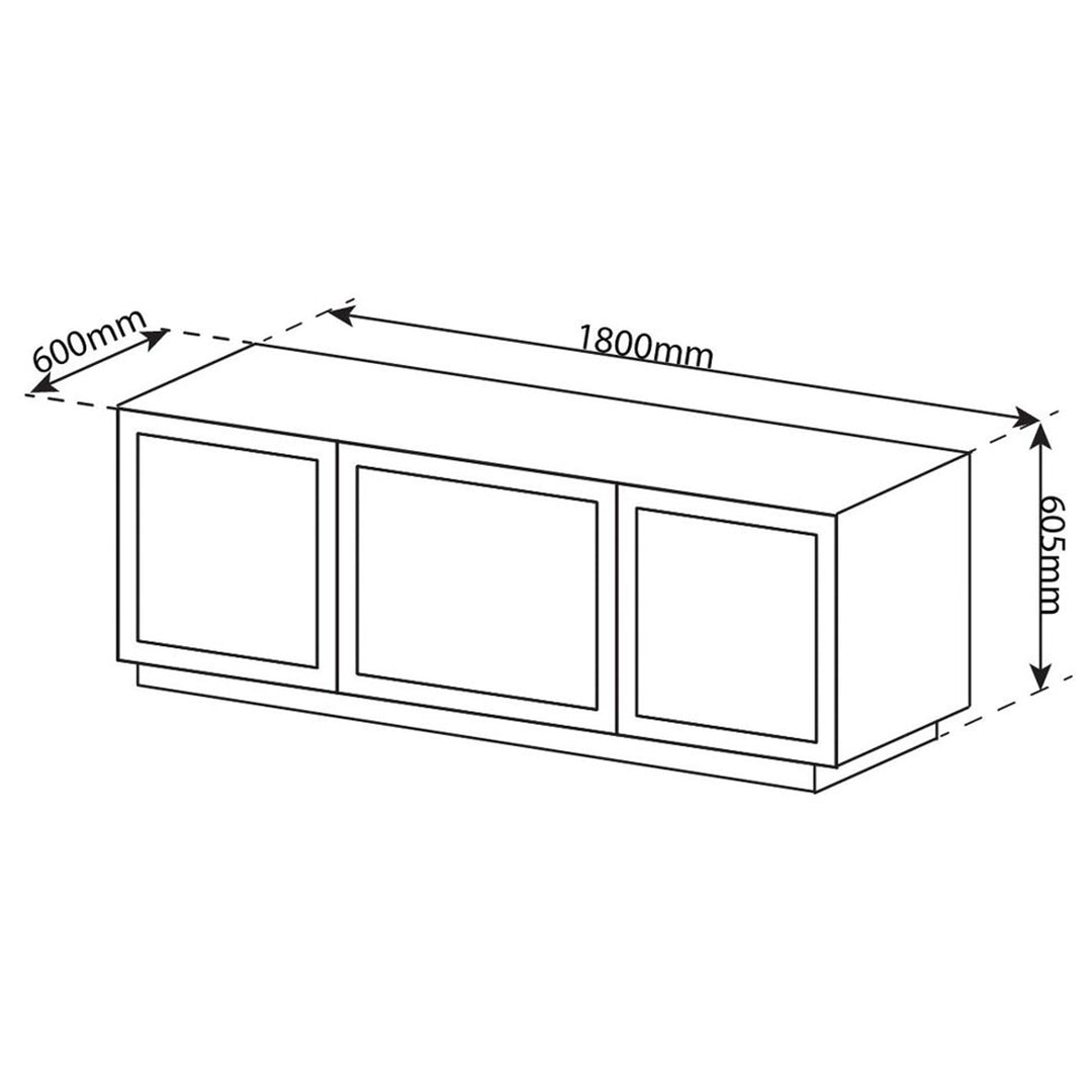 Tauris Platinum 1800 Entertainment Unit - Black