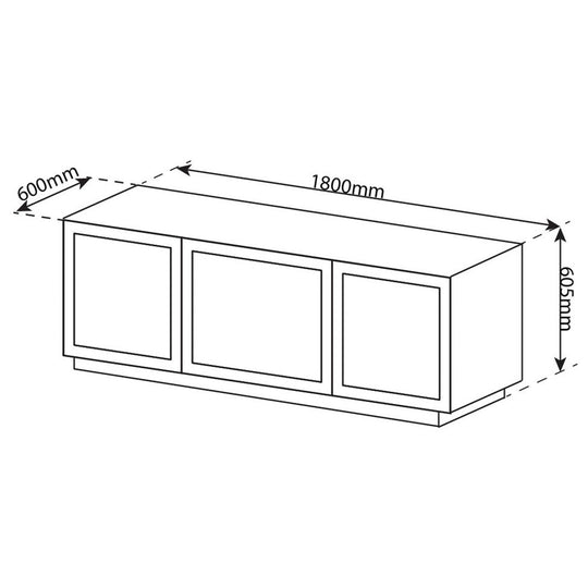 Tauris Platinum 1800 Entertainment Unit - Black