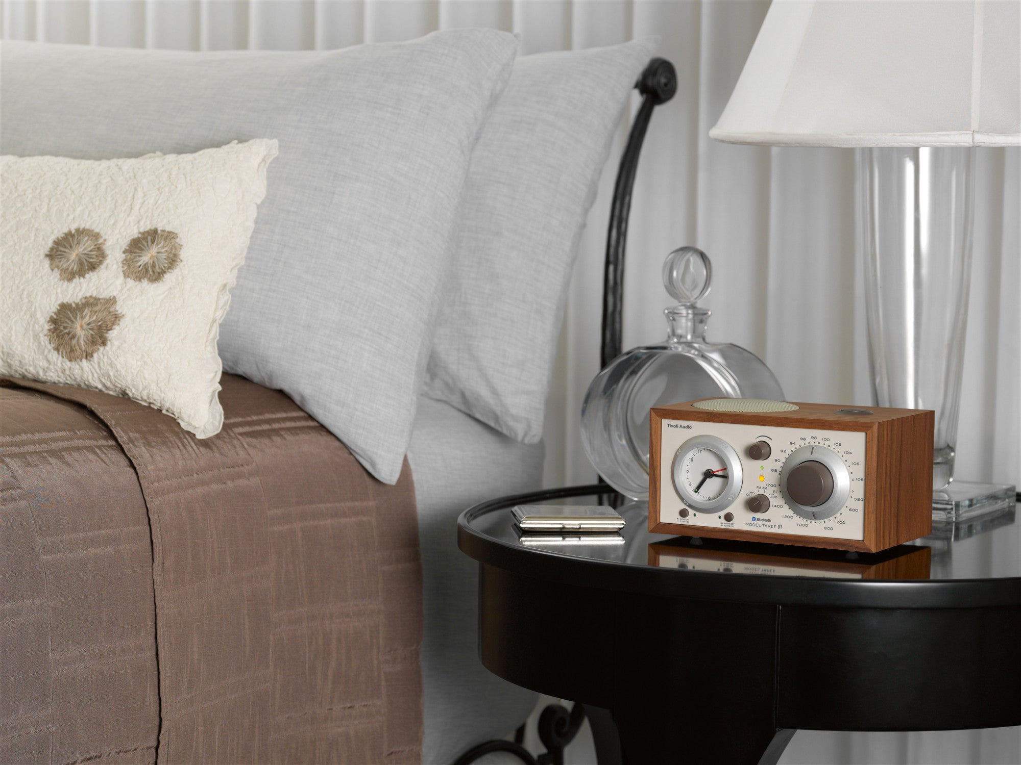 Tivoli Audio Model Three BT on Bedside Table