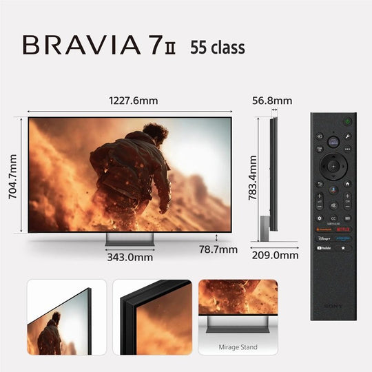 SONY BRAVIA 7 II 55" XR RGB LED 4K HDR SMART TV