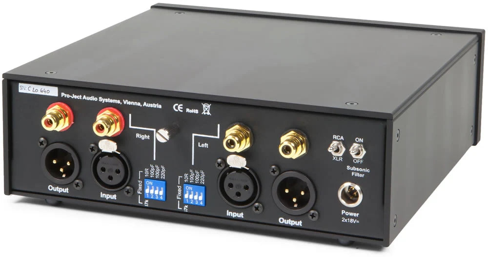 Pro-Ject Phono Box RS Phono Preamplifier Black - OPEN BOX