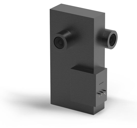 Transparent Brutalist Speaker