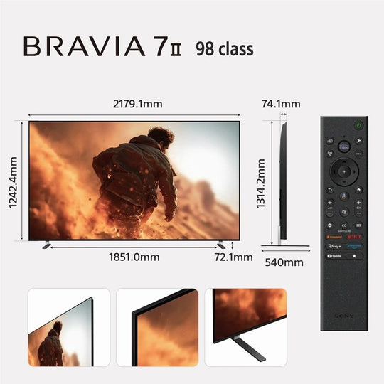 SONY BRAVIA 7 II 98" XR RGB LED 4K HDR SMART TV