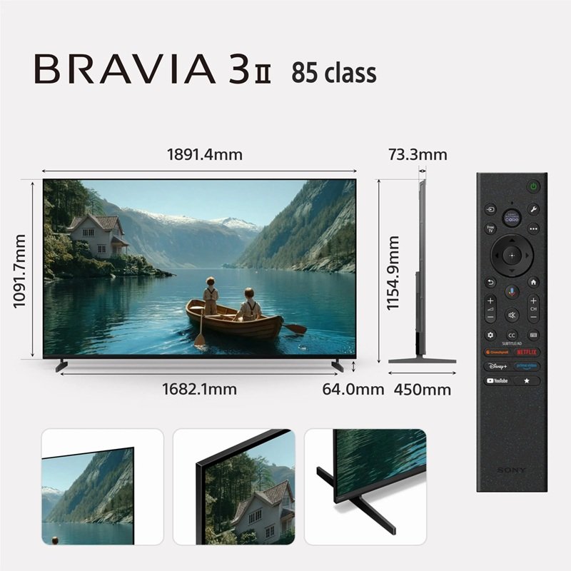 SONY BRAVIA 3 II 85" XR HDR LED 4K SMART TV
