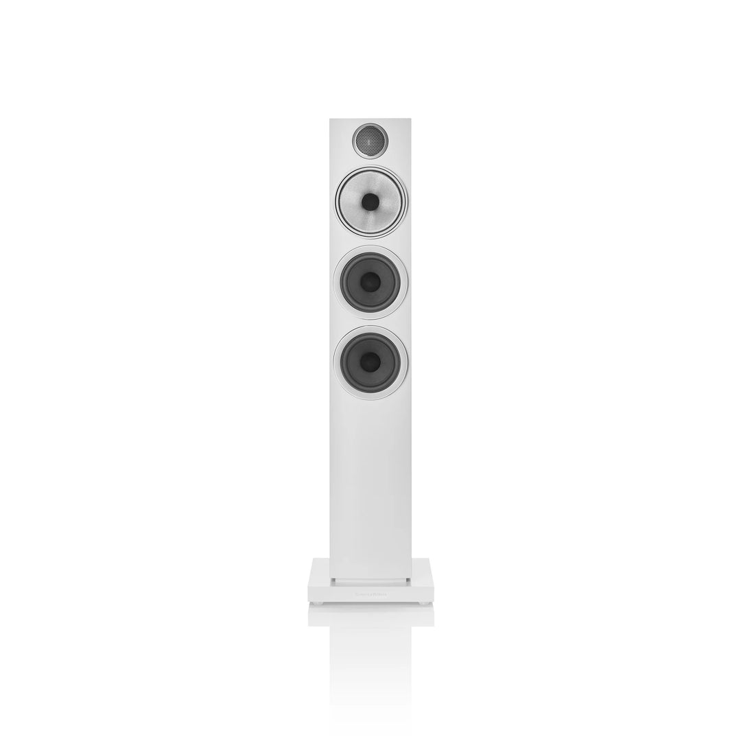 Bowers & Wilkins 704 S3 3-Way Floor Standing Speakers (Pair) Satin White - REFURB