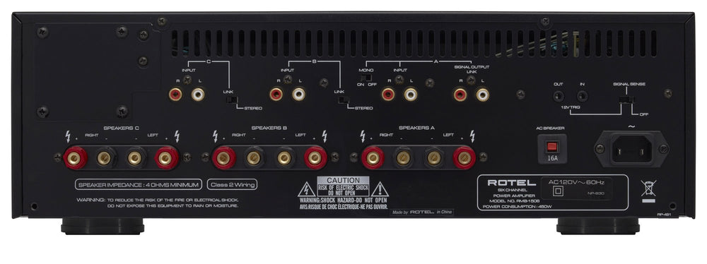 Rotel Stereo Power Amplifier RMB-1506 Silver - Open Box