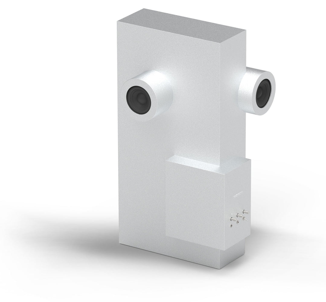 Transparent Brutalist Speaker