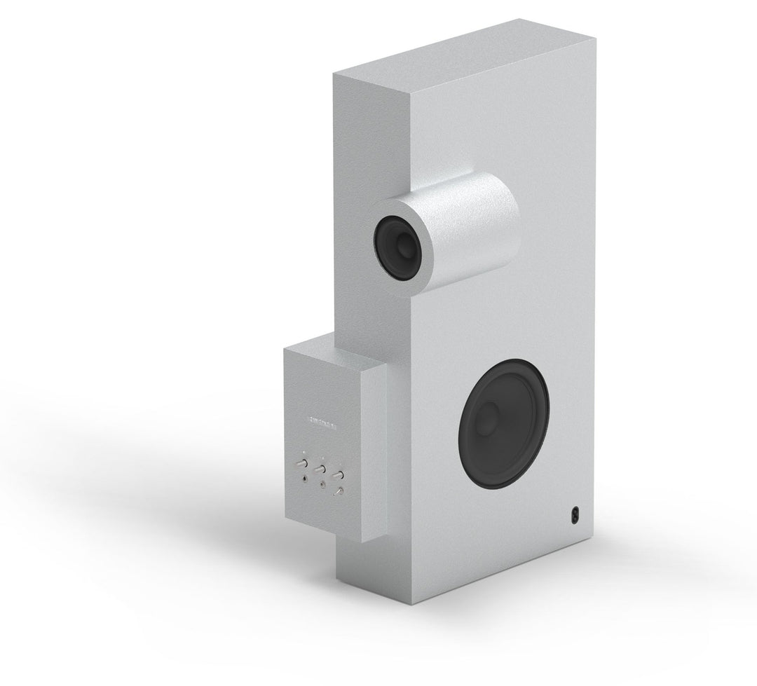 Transparent Brutalist Speaker