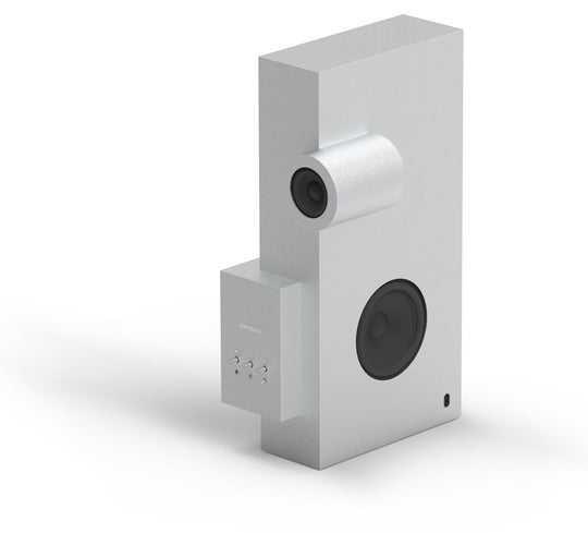 Transparent Brutalist Speaker