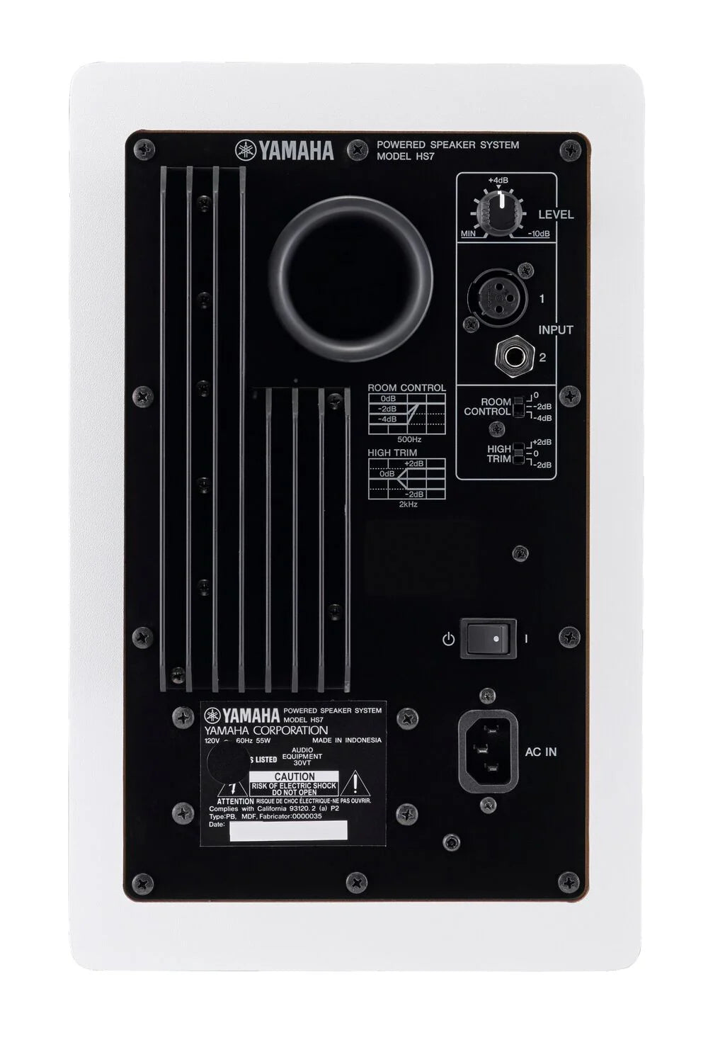Yamaha HS7 Powered Studio Monitors (Each) Black - Refurb