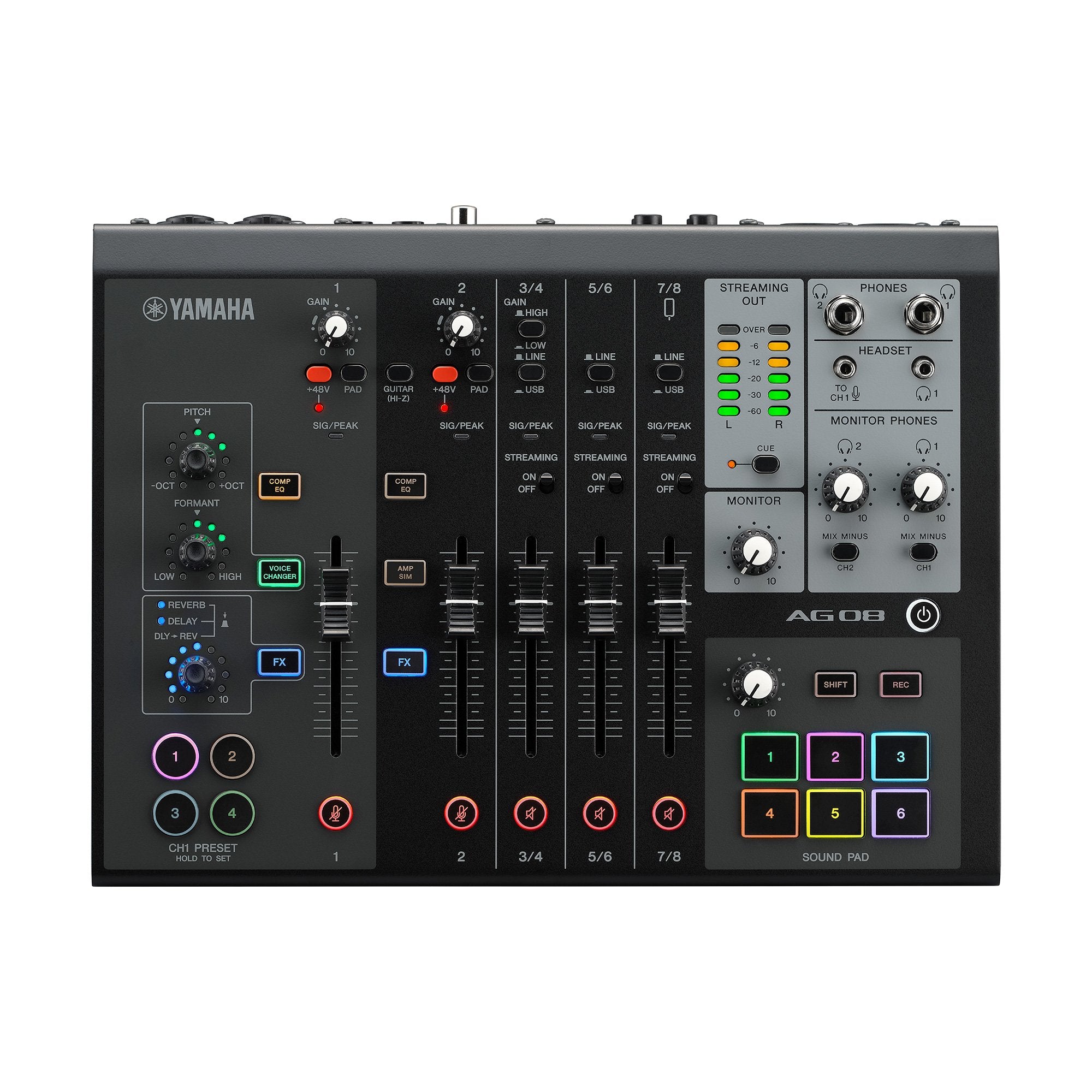 DTM・DAW YAMAHA AG08 Live streaming mixer Yamaha AG08 Live Streaming Mixer – Todds Hi Fi