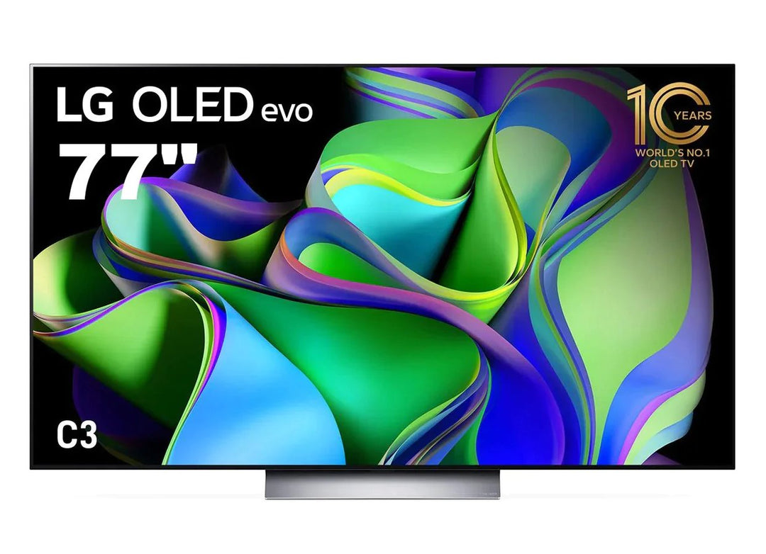 LG C3 77 Inch 2023 OLED evo TV with Self Lit OLED Pixels