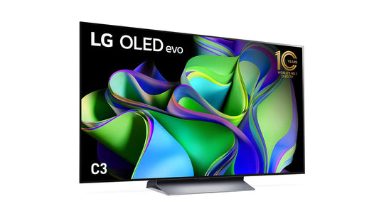 LG C3 77 Inch 2023 OLED evo TV with Self Lit OLED Pixels