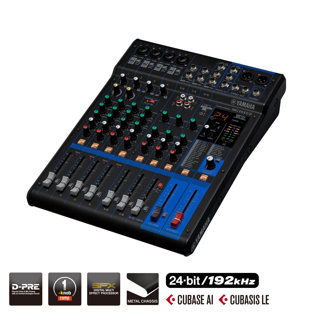 Yamaha MG10XUF 10 Channel Mixing Console - Refurbished