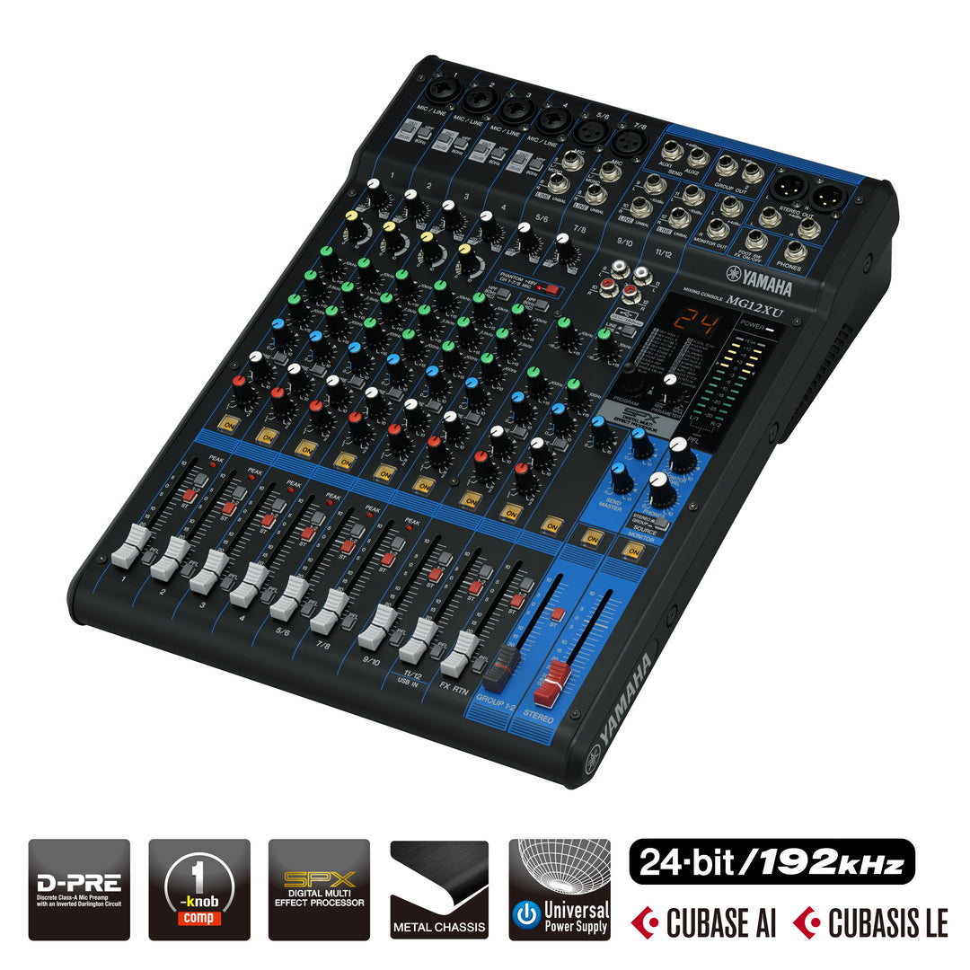 Yamaha MG12XU 12 Channel Mixing Console - Refurbished