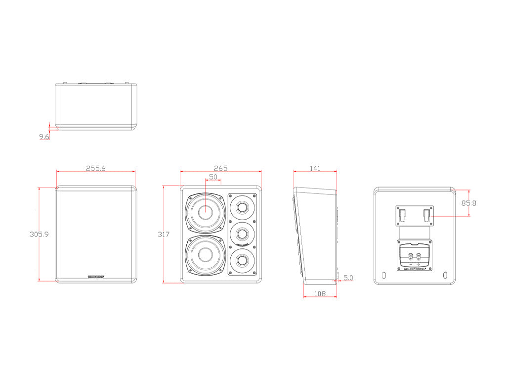 Miller & Kreisel MP150II On-Wall Speaker