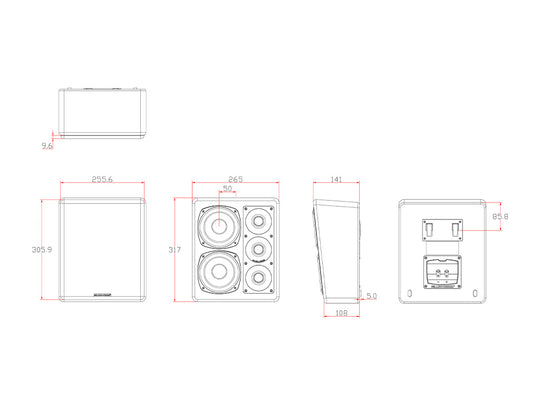 Miller & Kreisel MP150II On-Wall Speaker