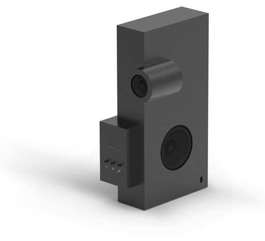 Transparent Brutalist Speaker