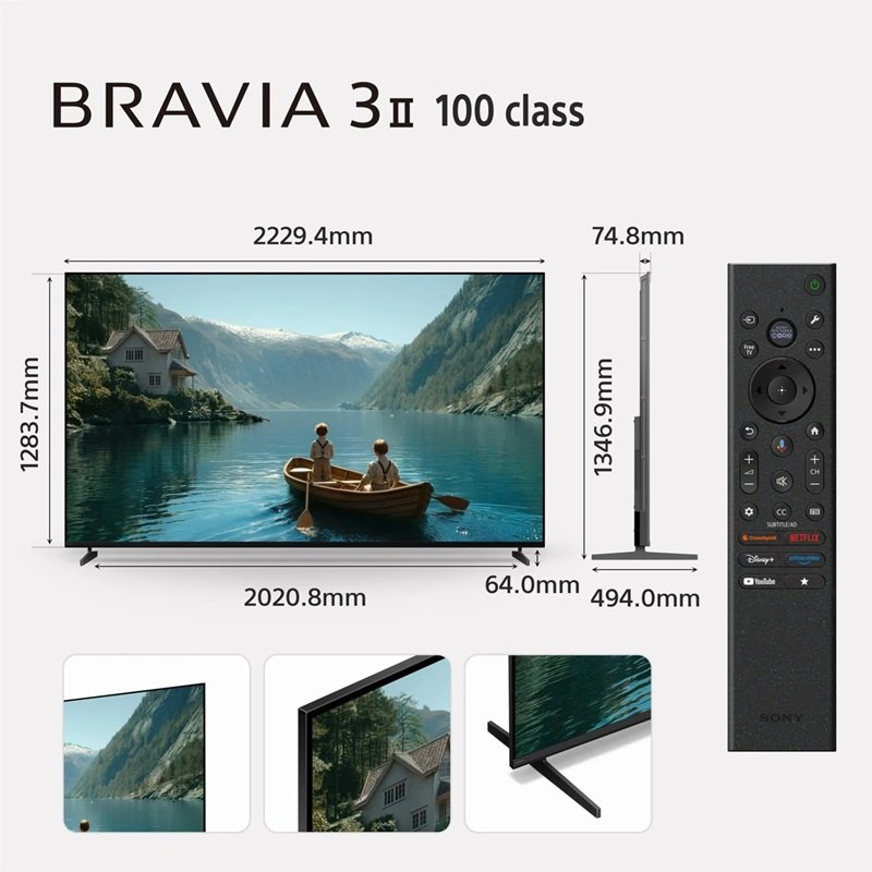 SONY BRAVIA 3 II 100" XR HDR LED 4K SMART TV