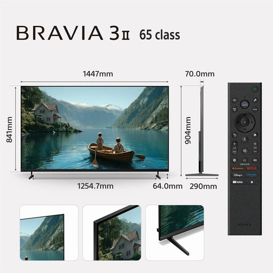 SONY BRAVIA 3 II 65" XR HDR LED 4K SMART TV