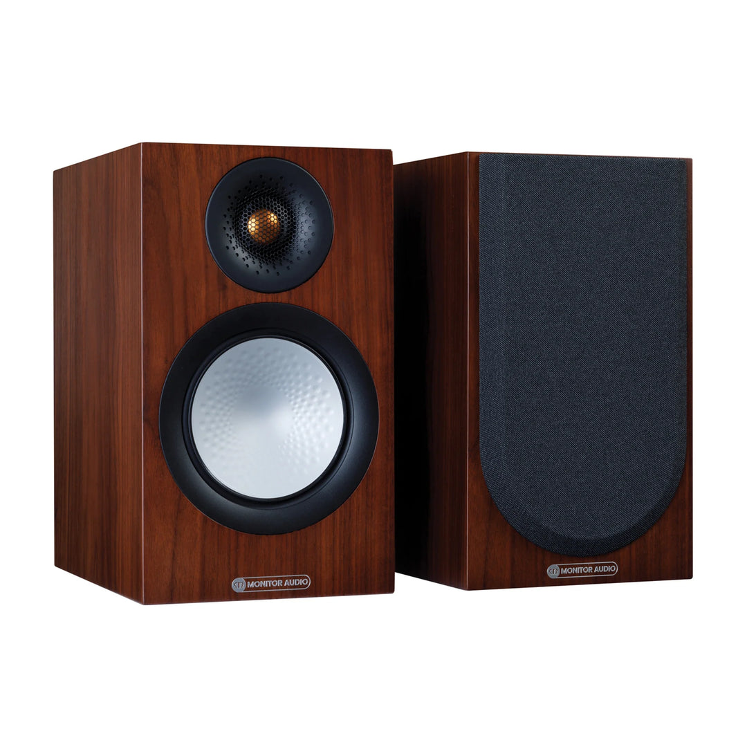 Monitor Audio Silver 50 (7G) Bookshelf Speakers Natural Walnut - OPEN BOX