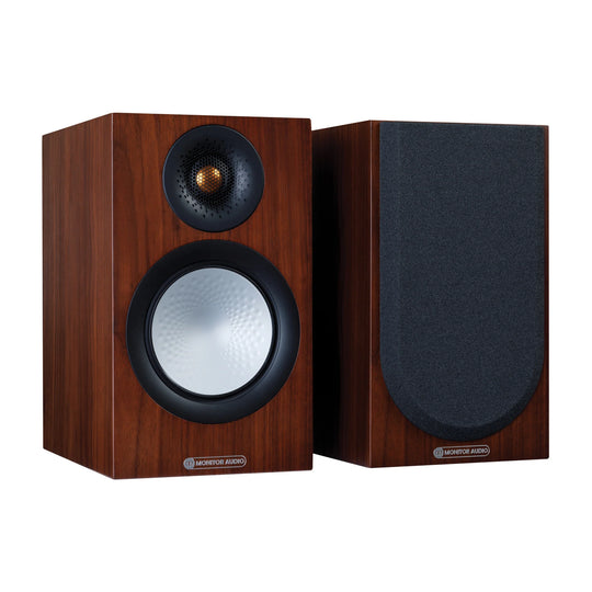 Monitor Audio Silver 50 (7G) Bookshelf Speakers Natural Walnut - OPEN BOX