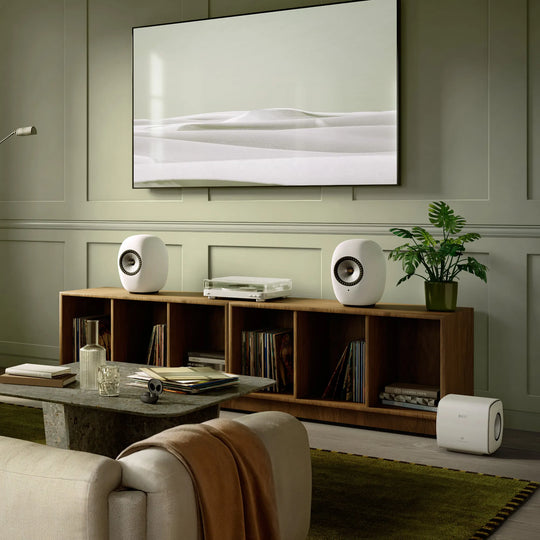 KEF LUXE Wireless Bookshelf Speakers