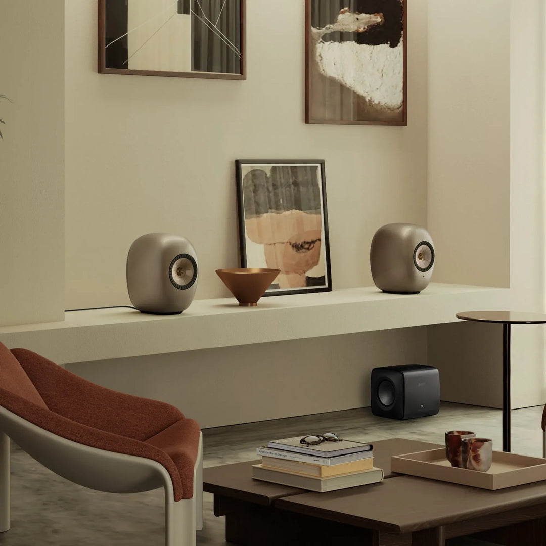 KEF LUXE Wireless Bookshelf Speakers