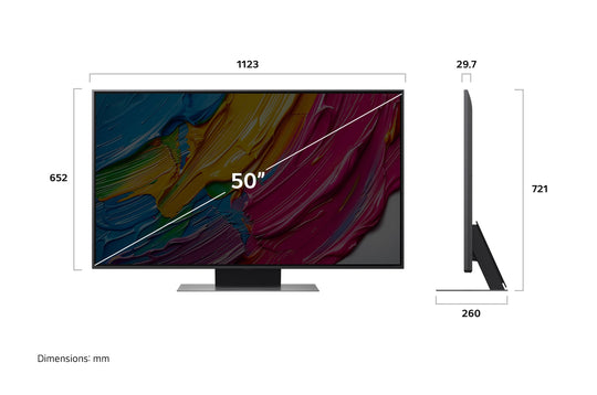 LG QNED81A 50" 4K UHD LED SMART TV 2025