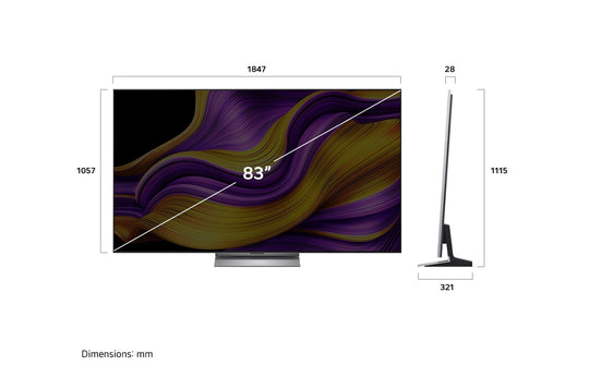 LG G5 83" OLED EVO 4K UHD SMART TV 2025