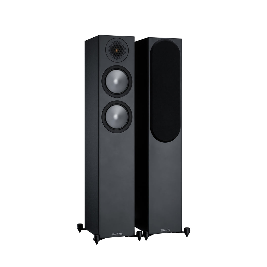 The Monitor Audio Monitor 200 Floorstanding Speakers in Black from Todds Hi Fi