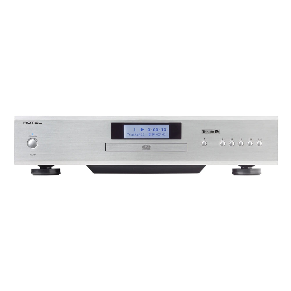 The Rotel CD 11 Tribute CD Player in silver from Todds Hi Fi