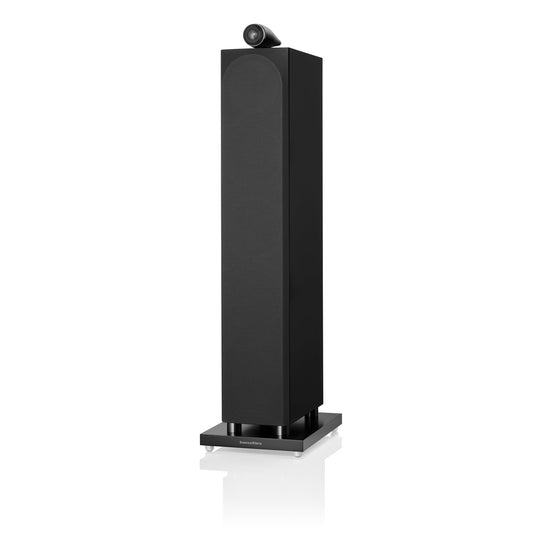 A Bowers & Wilkins 702 S3 3-Way Floor Standing Speaker in black from Todds Hi Fi