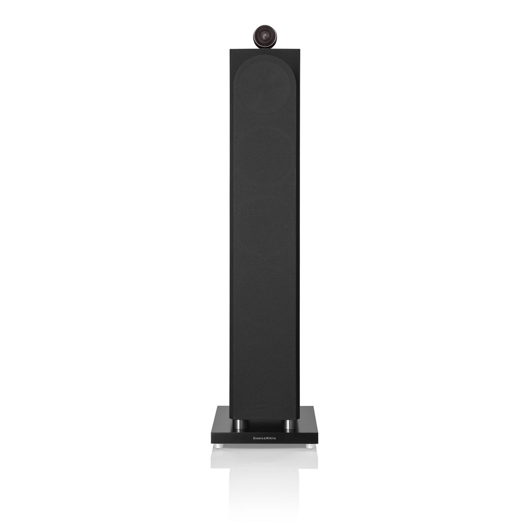 A Bowers & Wilkins 702 S3 3-Way Floor Standing Speaker in black from Todds Hi Fi