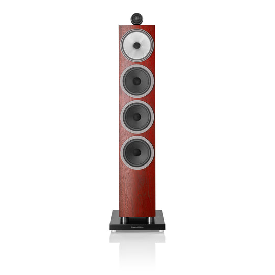 A Bowers & Wilkins 702 S3 3-Way Floor Standing Speaker in rosenut from Todds Hi Fi