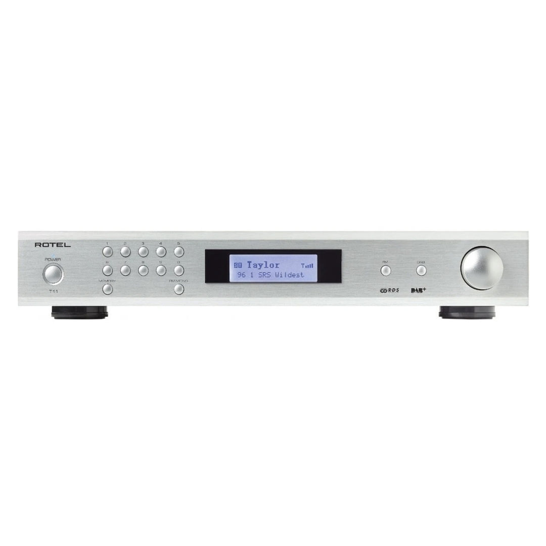 The Rotel T11 Digital Radio Tuner in Silver from Todds Hi Fi