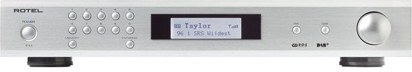 The Rotel T11 Digital Radio Tuner in Silver from Todds Hi Fi