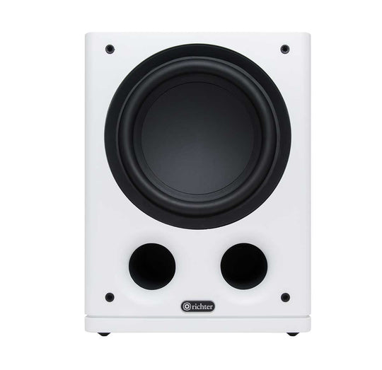 The Richter Thor 10.6 inch Subwoofer in white from Todds Hi Fi