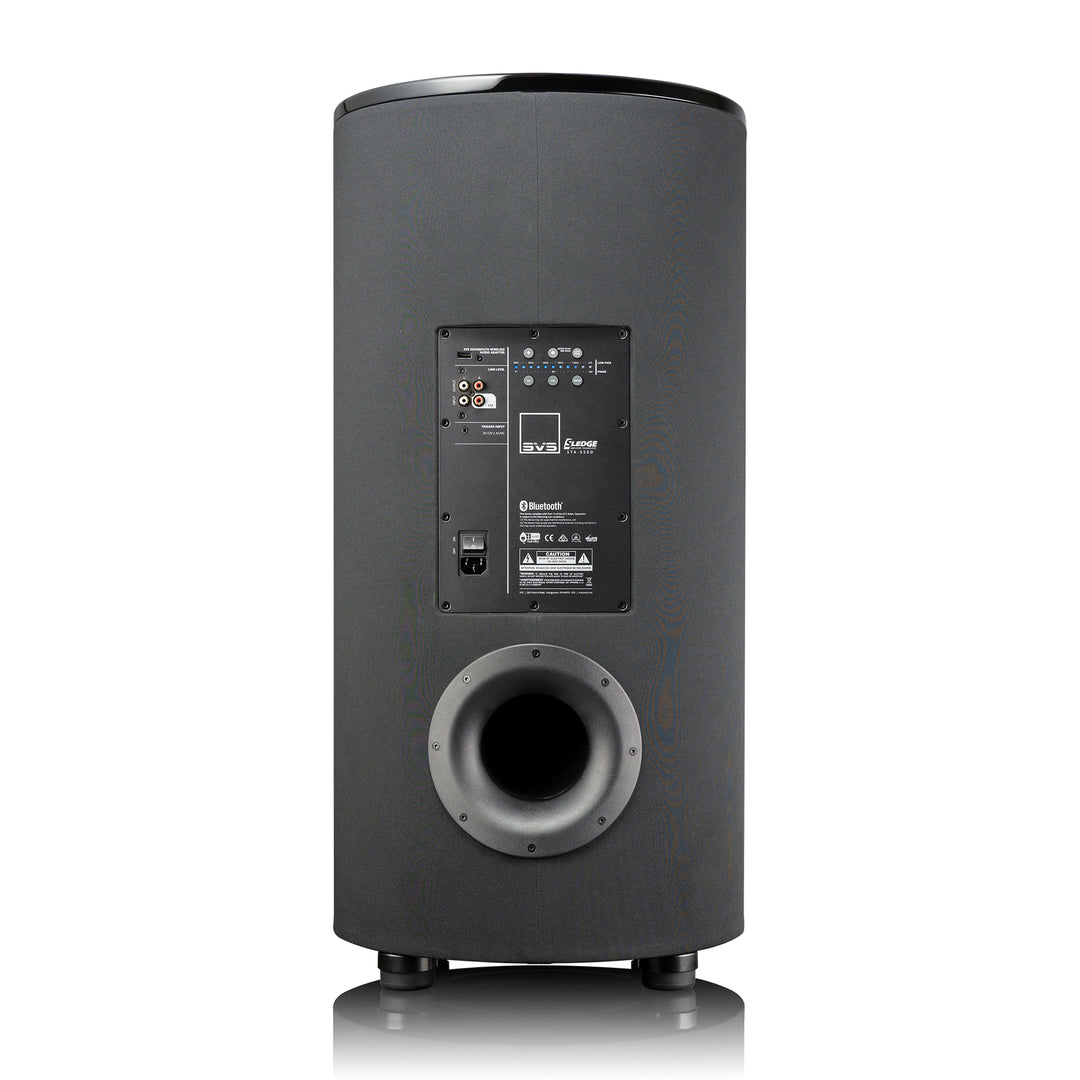The rear of the SVS PC-2000 Pro Series Ported Cylinder Home Subwoofer from Todds Hi Fi